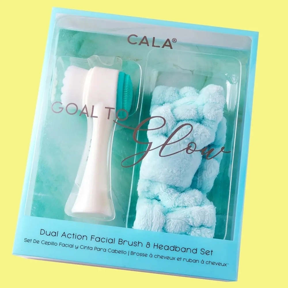 CALA Dual Action Facial Brush & Headband Set